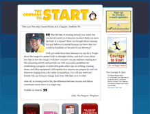 Tablet Screenshot of couragetostart.com